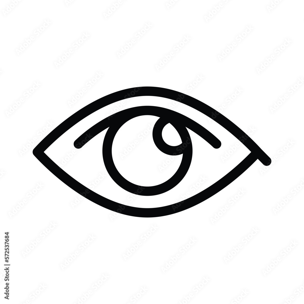 Eye icon vector graphic illustration Eye icon vector graphic illustration