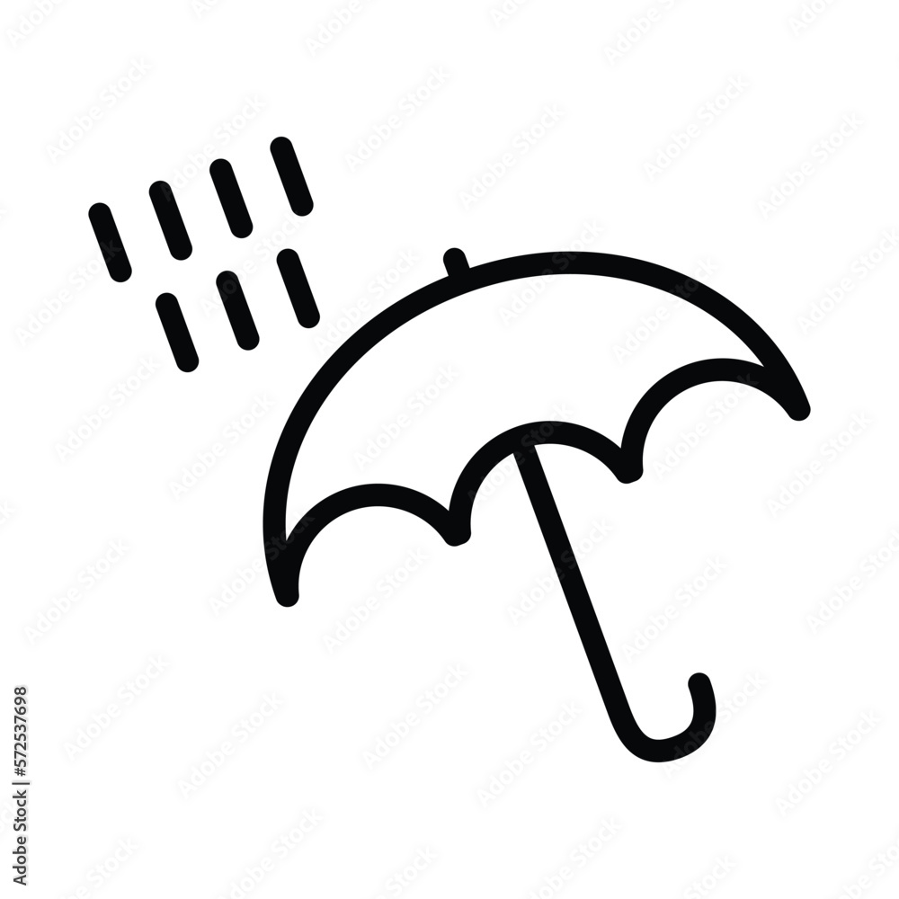 Rain umbrella icon vector graphic illustration Rain umbrella icon vector graphic illustration