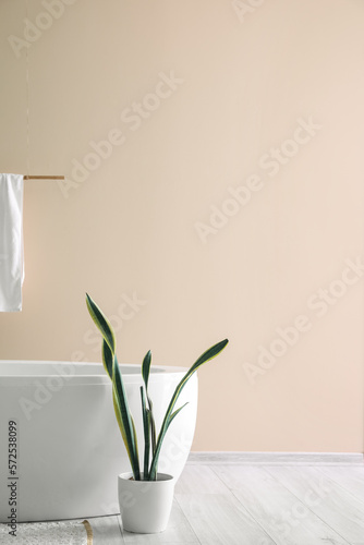 Modern bathroom interior wi...