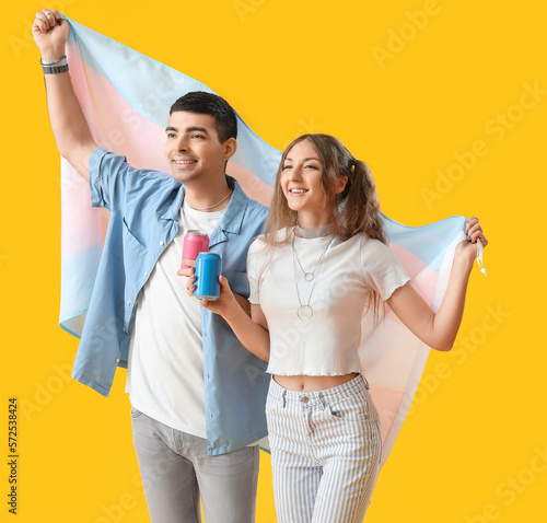 Young couple with transgend...