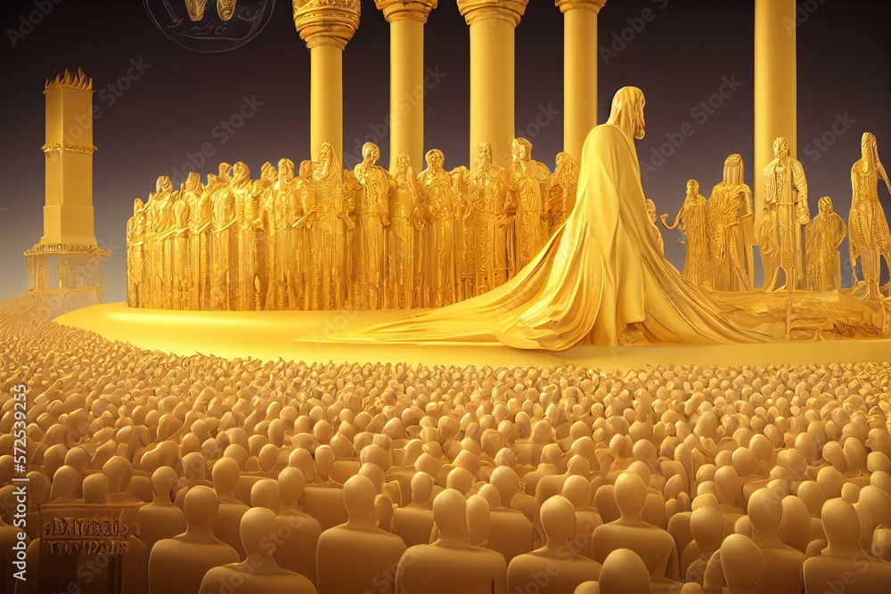 Dream Statue of King Nebuchadnezzar's Gold Golden (Daniel's Prophecies