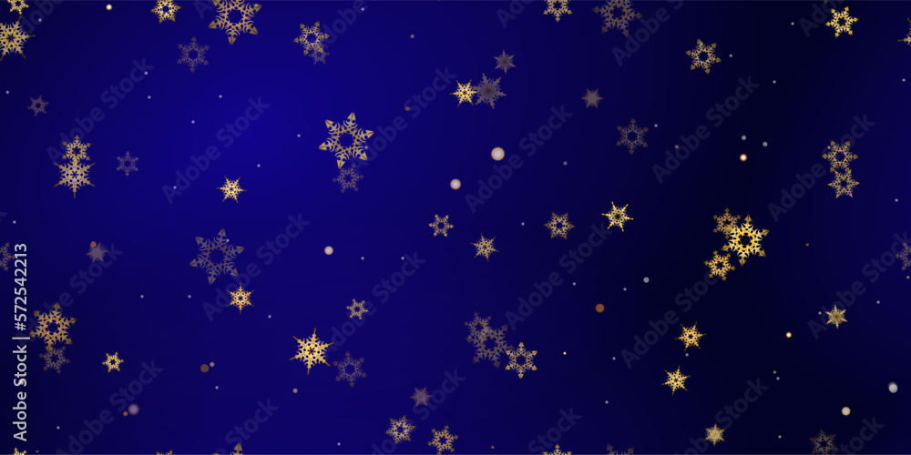 Gold Falling Snowflakes seamless pattern. Gold Falling Snowflakes seamless pattern.
