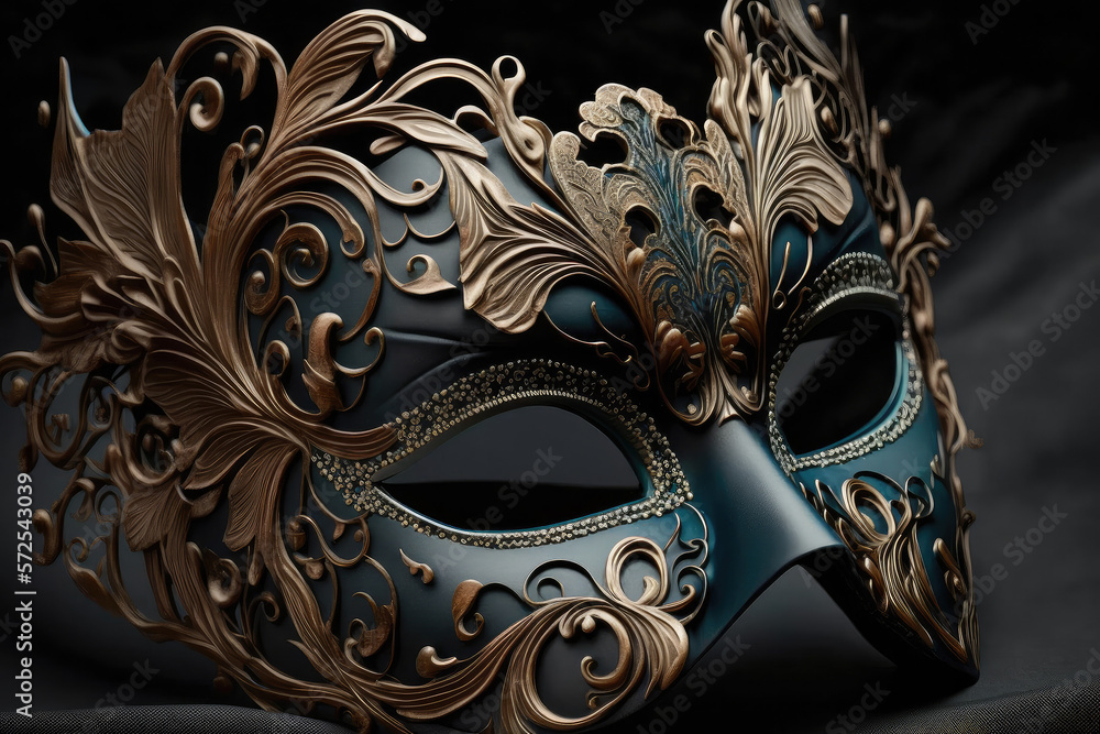 Ball masquerade mask. Generative AI. Ball masquerade mask. Generative AI.
