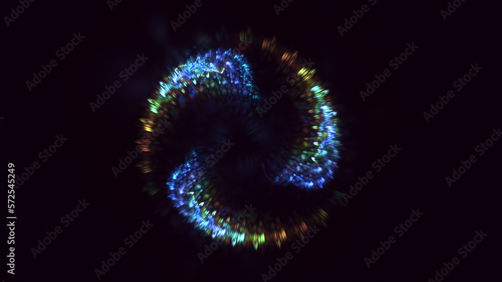 3D rendering abstract circle light background 3D rendering abstract circle light background