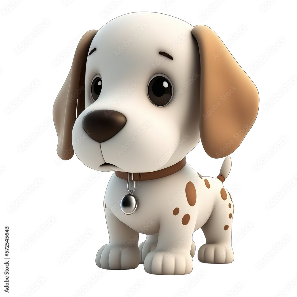 Dog 3D, puppy pet cute cartoon (Ai generated) Dog 3D, puppy pet cute cartoon (Ai generated)
