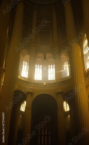 interior of the cathedral of saint paul made using Generative AI Technology.