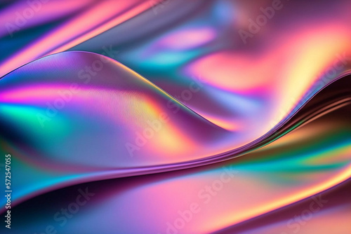 colorful rainbow wallpaper background . digital art graphic design. Beautiful  iridescent glassy gradient texture. 