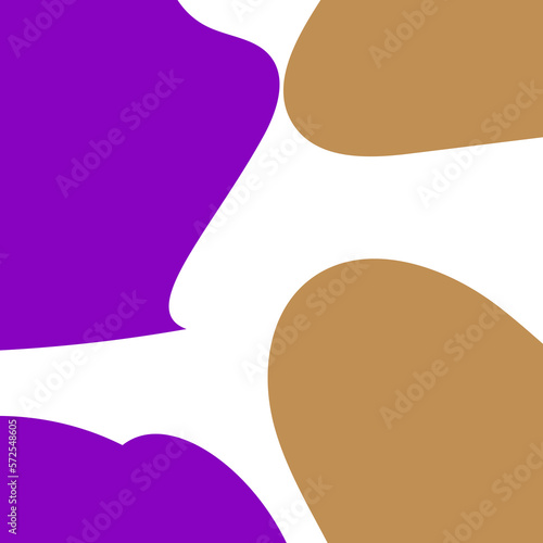 Purple Abstract Shapes Corner Decor