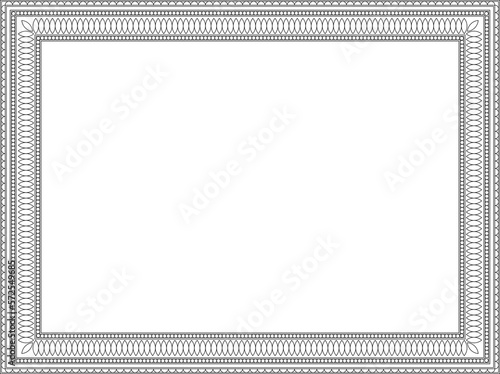 Black frame, historic pattern, scalable, mockup, picture, blank canvas, copyspace