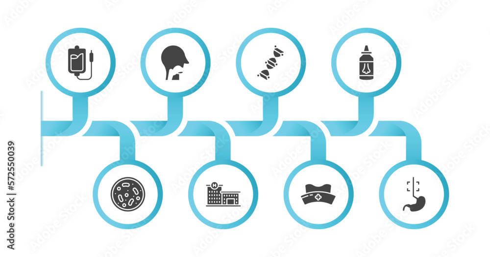 editable filled icons with infographic template. infographic for ...