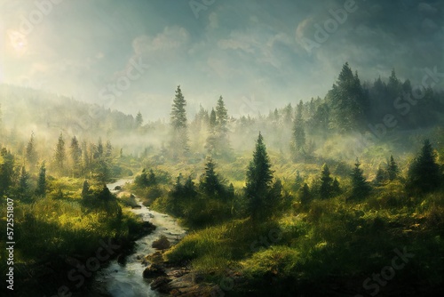 Fantasy landscape illustration © paranoic_fb