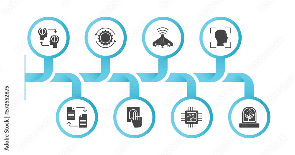 editable filled icons with infographic template. infographic for ...