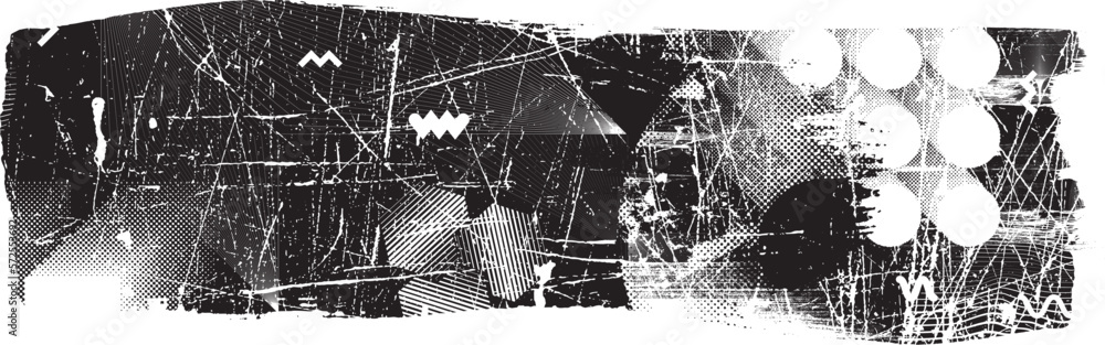 Glitch distorted grunge layer . Noise destroyed texture . Trendy defect error shapes . Overlay grunge texture . Distressed effect .Vector shapes with a halftone dots screen print texture. Glitch distorted grunge layer . Noise destroyed texture . Trendy defect error shapes . Overlay grunge texture . Distressed effect .Vector shapes with a halftone dots screen print texture.