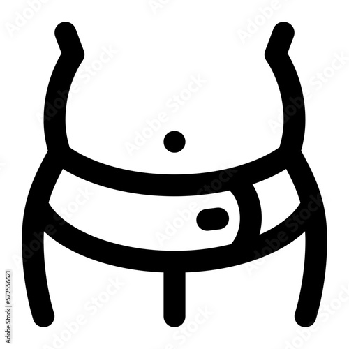 Belly Band Line Icon