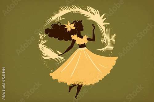 Hula in Yellow: A Joyful Dance in Paradise