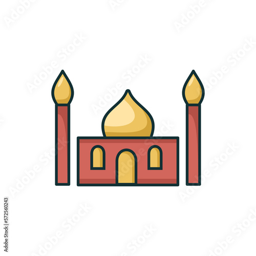 Mosque Vector logo Icon Illustration. 