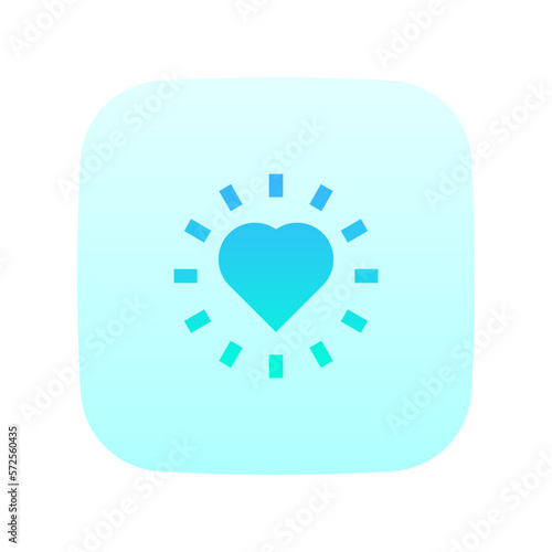 honest flat gradient icon