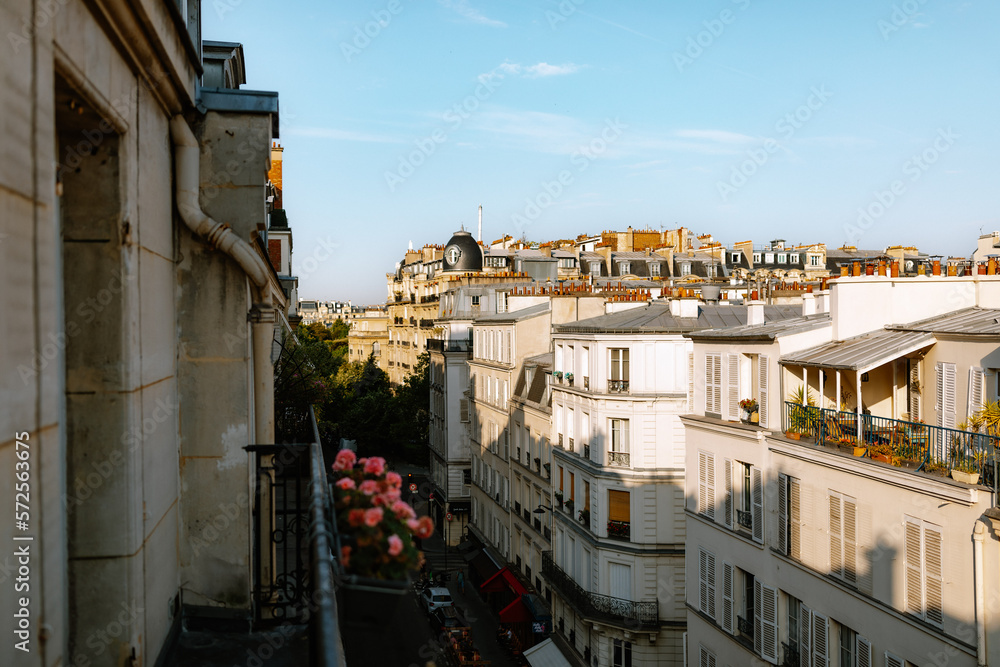 Balcony view in Paris
