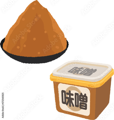味噌のイラスト