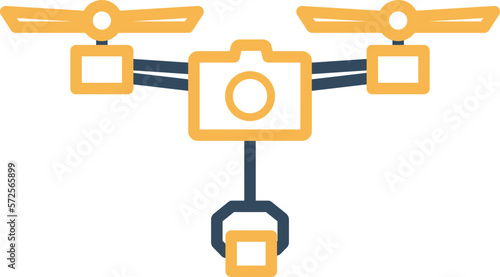 drone delivery vector icon
