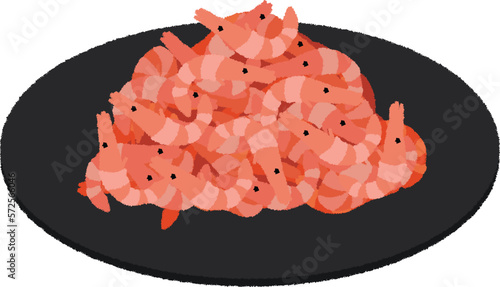 干しエビのイラスト