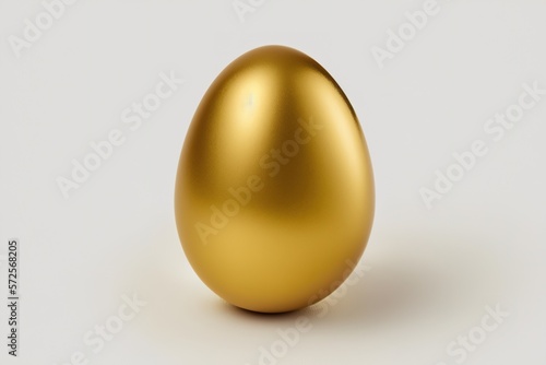 Gold easter egg created with Generative AI technology 