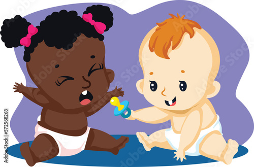 Black Lives Matter, BLM, No Racism, Statement. Young African Americans: man and woman against racism. Black citizens are fighting for equality. 