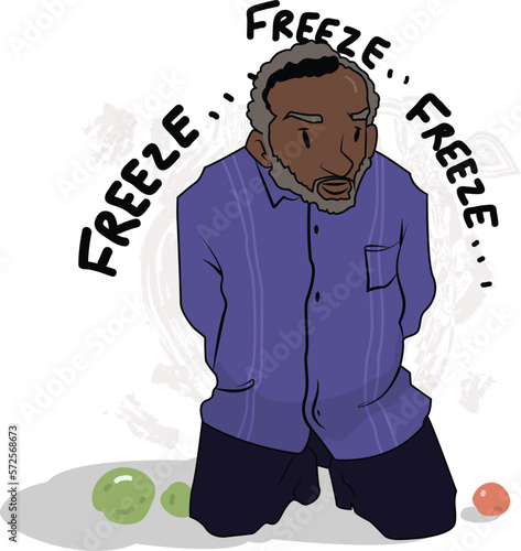 Black Lives Matter, BLM, No Racism, Statement. Young African Americans: man and woman against racism. Black citizens are fighting for equality. 