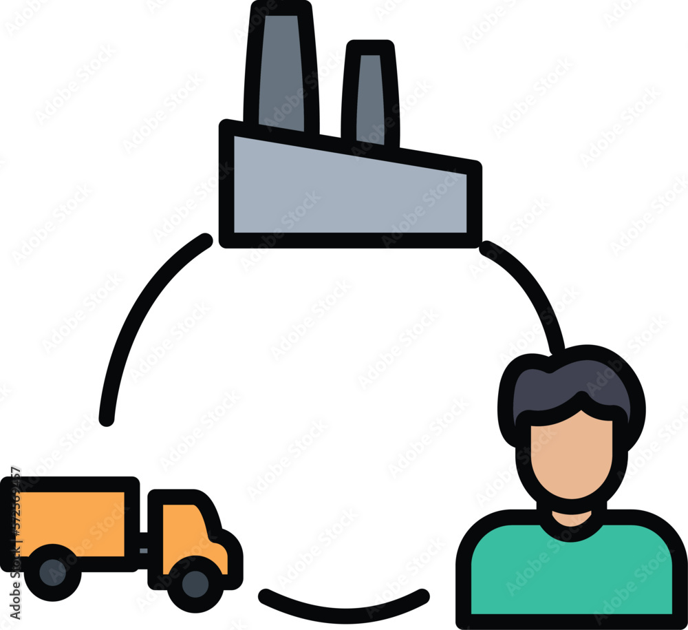 SUPPLY CHAIN vector icon
SUPPLY CHAIN vector icon