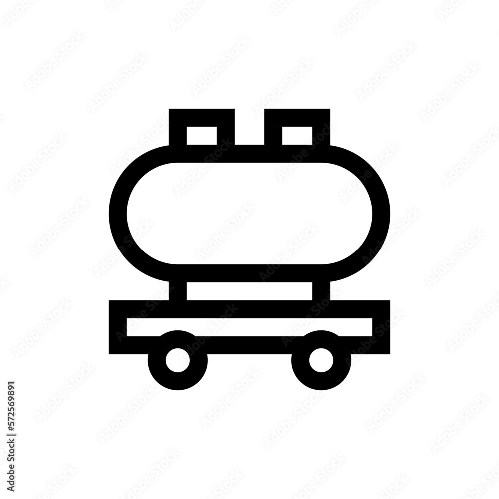fuel truck line icon fuel truck line icon