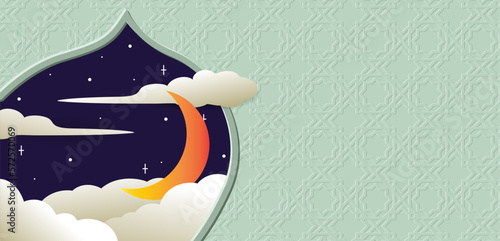 RAMADHAN KAREEM ISLAMIC BACKGROUND. RAMADHAN TEMPLATE BANNER