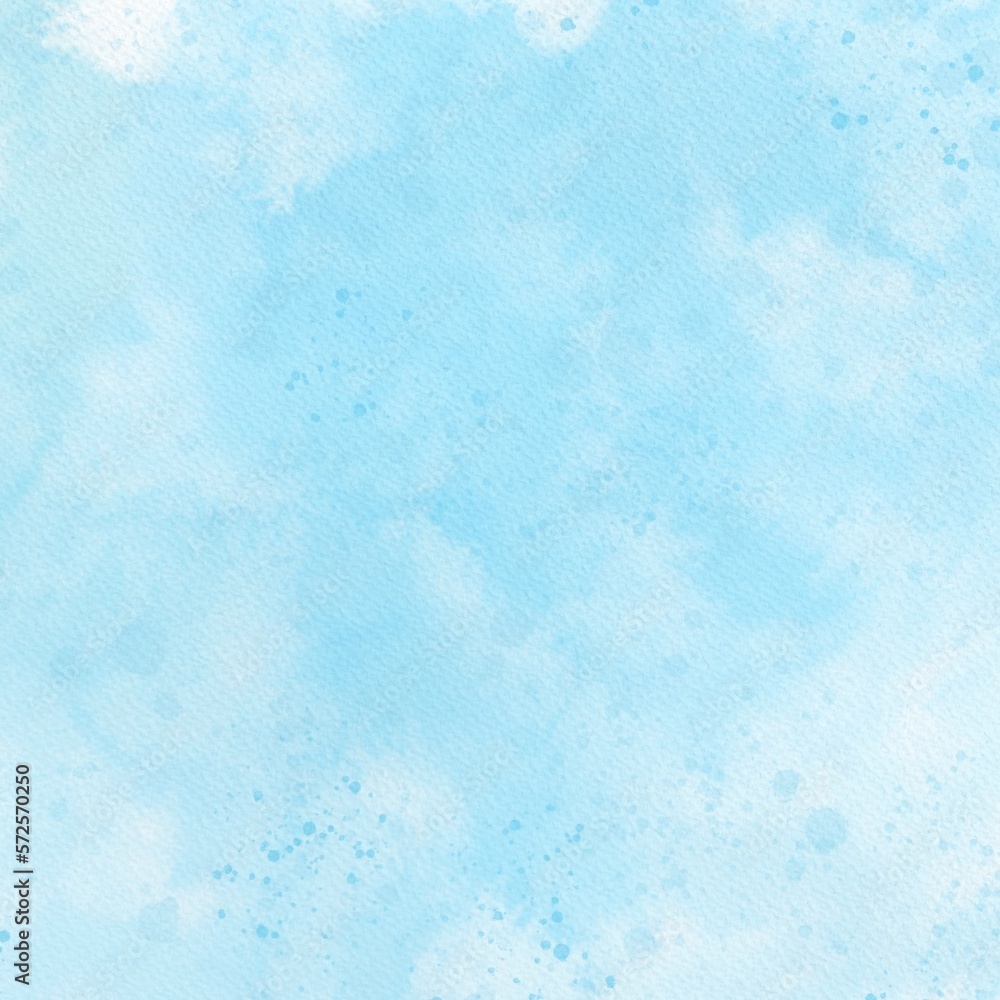 Blue abstract Painting Watercolor illustration background