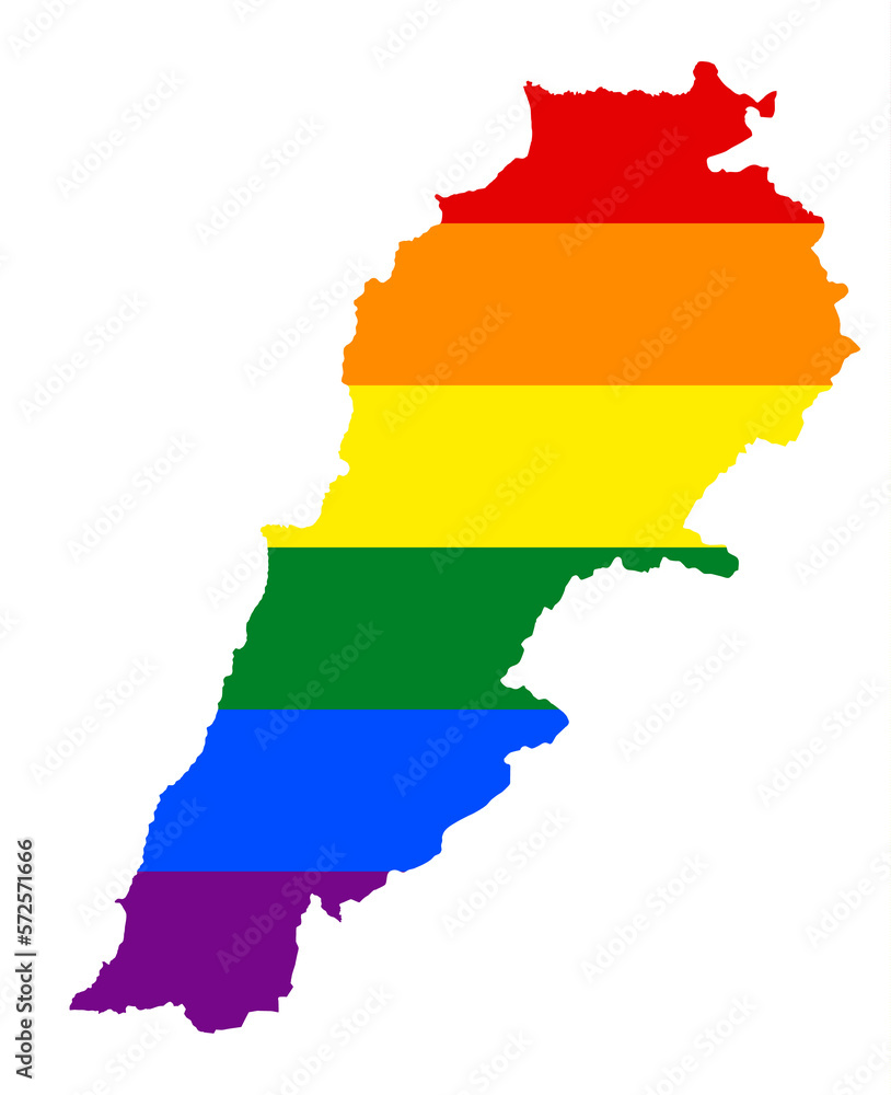 LGBT flag map of the Lebanon. PNG rainbow map of the Lebanon in colors of LGBT (lesbian, gay, bisexual, and transgender) pride flag. LGBT flag map of the Lebanon. PNG rainbow map of the Lebanon in colors of LGBT (lesbian, gay, bisexual, and transgender) pride flag.