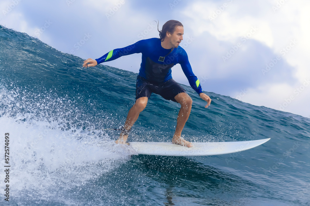 Man surfing in sea Man surfing in sea