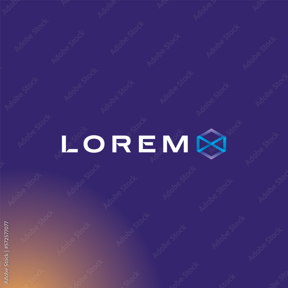Modern Premium Bold Geometric X Logo