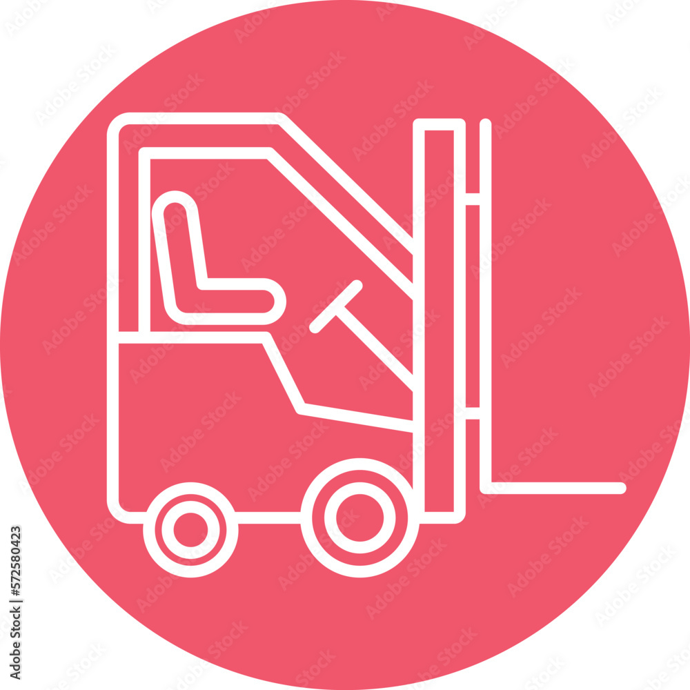 Forklift vector icon
