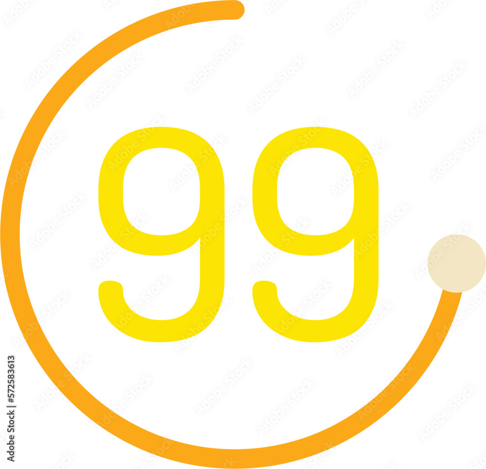 Number 99 Circle Number 99 Circle