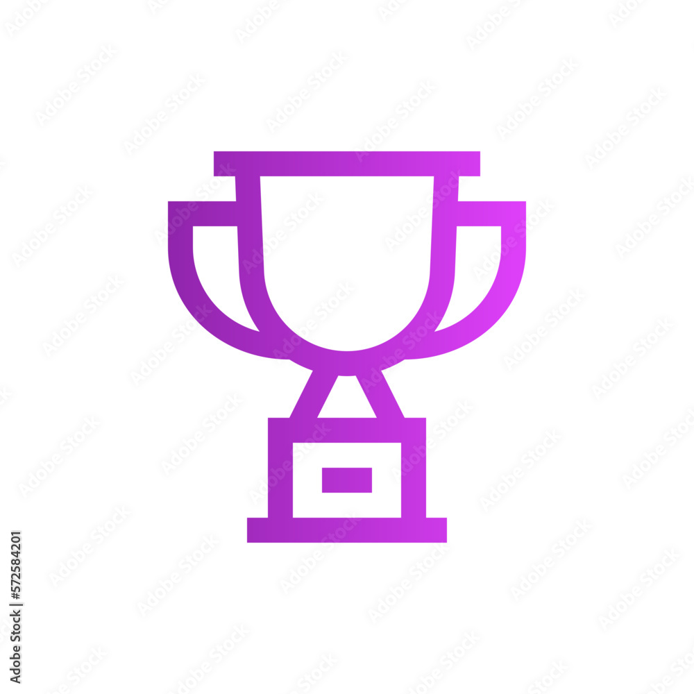 trophy gradient icon trophy gradient icon
