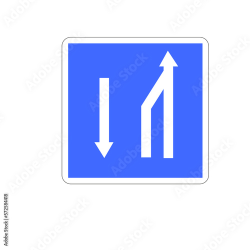 Free Download Panneau routier: Fin de créneaux de dépassement - GFXLoad