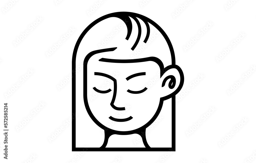 Beauty Woman Salon Logo Design. Salon Hair Style Vector Illustration. Beauty Woman Salon Logo Design. Salon Hair Style Vector Illustration.