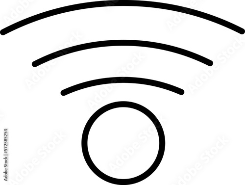 communication symbol and Wi-Fi minimal illustration