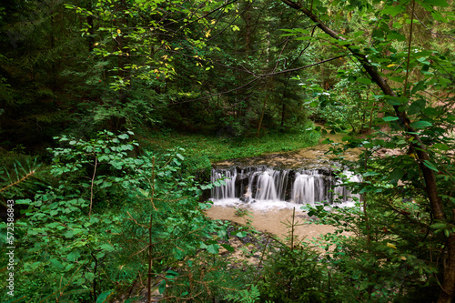 Roztocze waterfall on the river Jeleń near Susiec photo