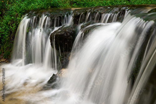 Roztocze waterfall on the river Jele   near Susiec