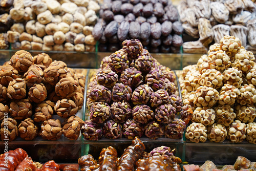 Photography Sweets in Spice Bazaar, Istanbul, Turkiye