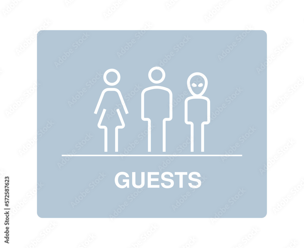 Restroom male and female and alien sign thin line vector illustration for web and mobile. Modern minimal flat icon set. Office, swimming pool signs on grey background. Toilet for humans and ufos. Restroom male and female and alien sign thin line vector illustration for web and mobile. Modern minimal flat icon set. Office, swimming pool signs on grey background. Toilet for humans and ufos.