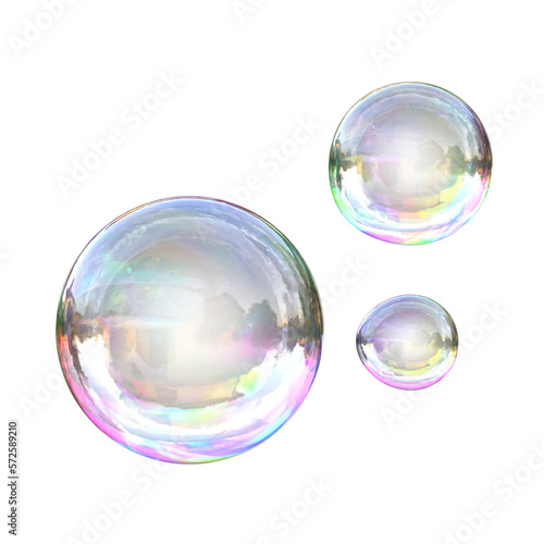 3d bubbles symbol