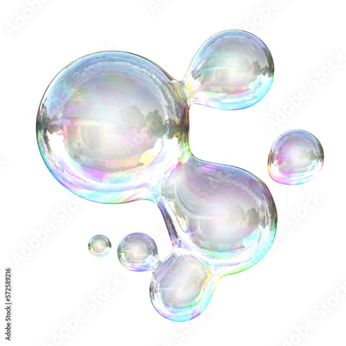3d bubbles symbol