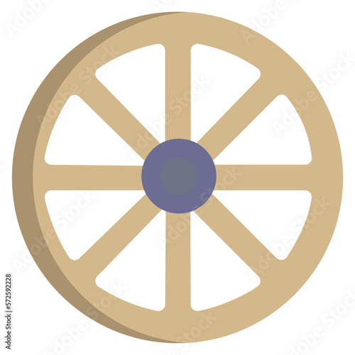 Wagon wheel icon
