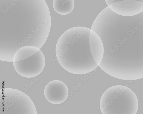 Abstract gray background with circles