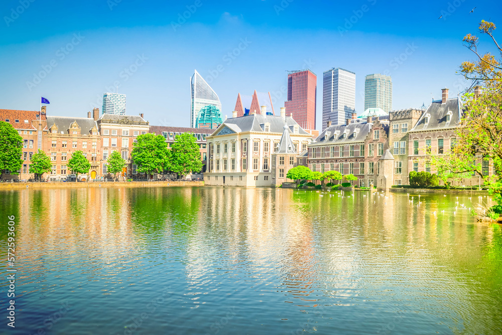 city center of Den Haag, Netherlands